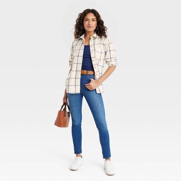 Universal Thread Women’s Oversized Long Sleeve Flannel Size XS - Picture 4 of 4